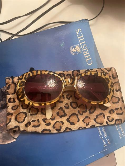 dior panther|*RARE** Dior Panther 1 Burgundy Brown Leopard Christian Dior .